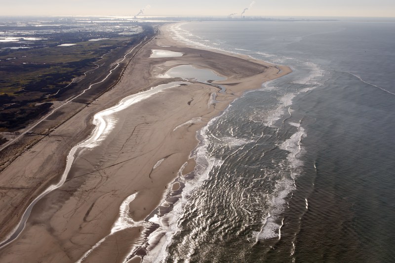 Aerial view of Sand Motor; February 2016